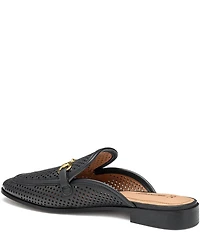 Johnston & Murphy Women's Ali Perforated Bit Buckle Loafer Mules
