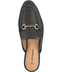 Johnston & Murphy Women's Ali Perforated Bit Buckle Loafer Mules