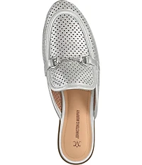 Johnston & Murphy Women's Ali Perforated Bit Buckle Loafer Mules
