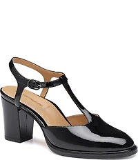 Johnston & Murphy Women's Amy Patent Leather T-Strap Mary Jane Pumps