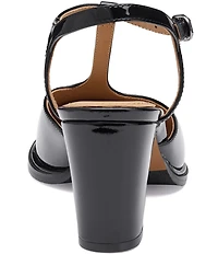 Johnston & Murphy Women's Amy Patent Leather T-Strap Mary Jane Pumps