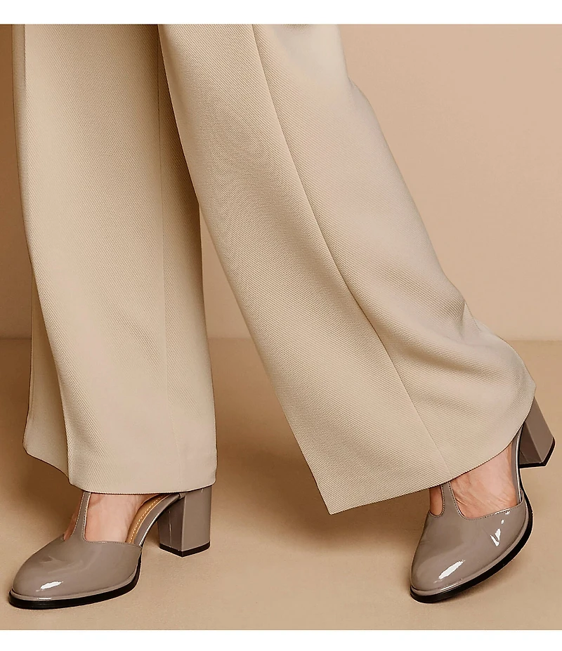 Johnston & Murphy Women's Amy Patent Leather T-Strap Mary Jane Pumps