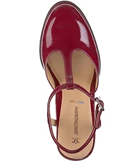 Johnston & Murphy Women's Amy Patent Leather T-Strap Mary Jane Pumps