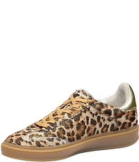 Johnston & Murphy Women's Ashley Leopard Haircalf Side Zip Sneakers