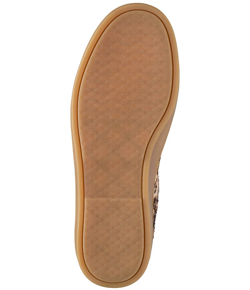 Johnston & Murphy Women's Ashley Leopard Haircalf Side Zip Sneakers