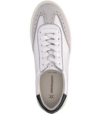 Johnston & Murphy Women's Cammie Brogue Detail T-Toe Lace Up Platform Sneakers