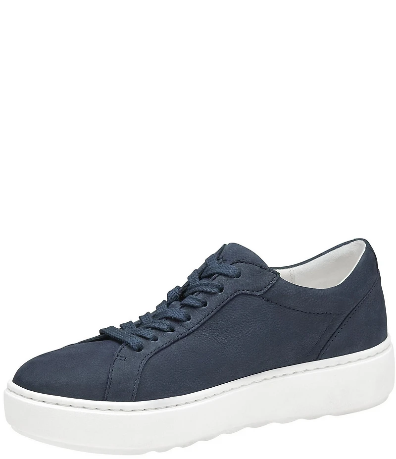 Johnston & Murphy Women's Cammie Lace Up Nubuck Platform Sneakers