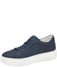 Johnston & Murphy Women's Cammie Lace Up Nubuck Platform Sneakers