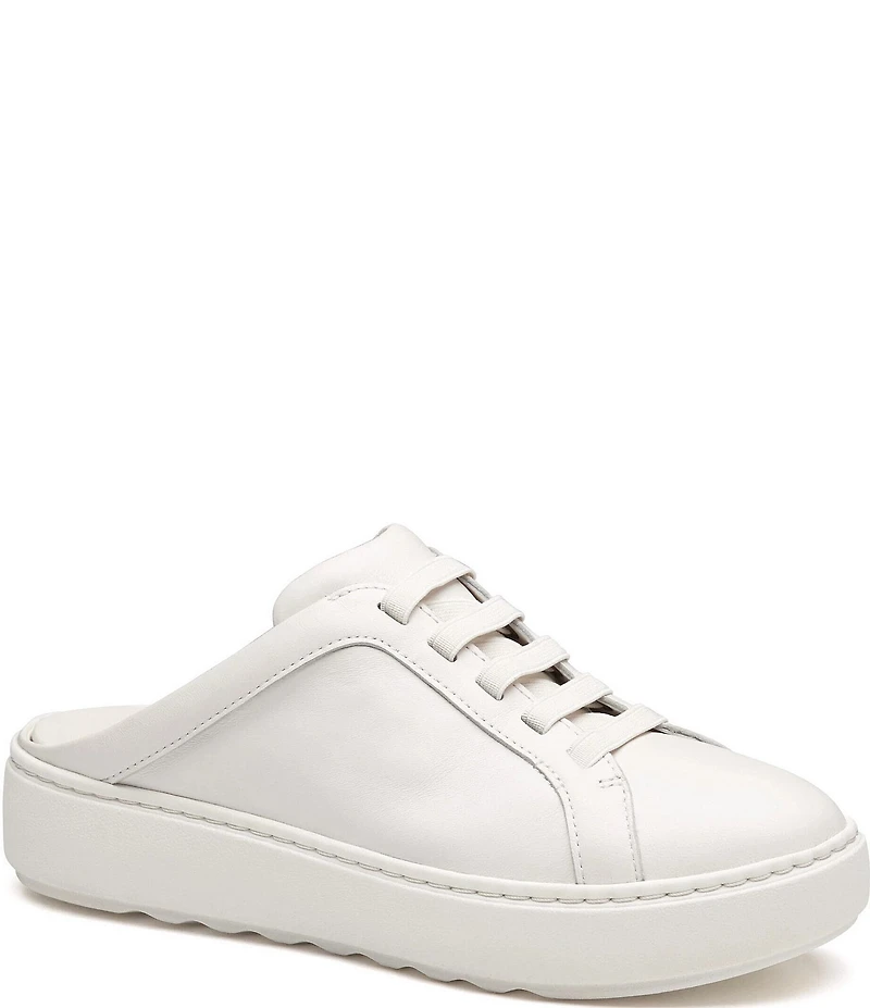 Johnston & Murphy Women's Cammie Nappa Leather Slip-On Sneaker Mules