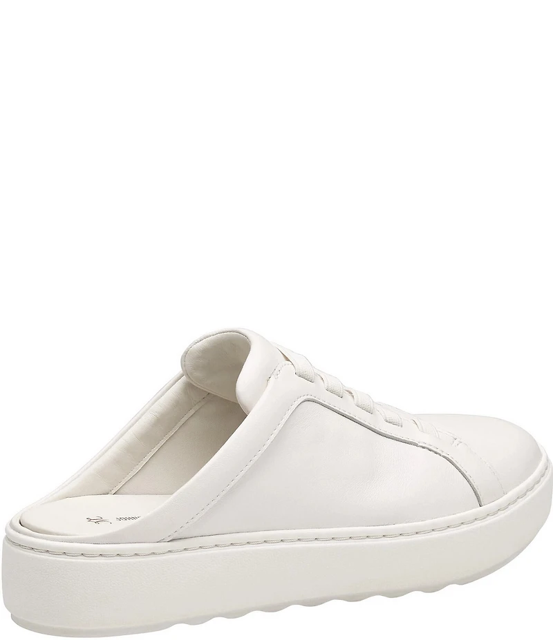 Johnston & Murphy Women's Cammie Nappa Leather Slip-On Sneaker Mules