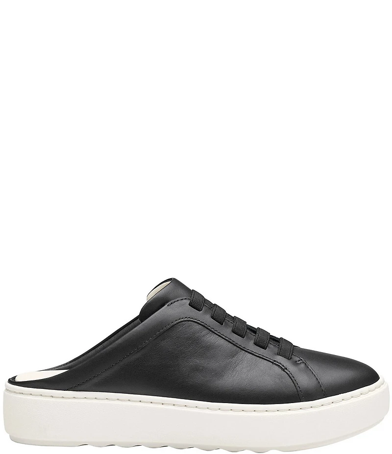 Johnston & Murphy Women's Cammie Nappa Leather Slip-On Sneaker Mules