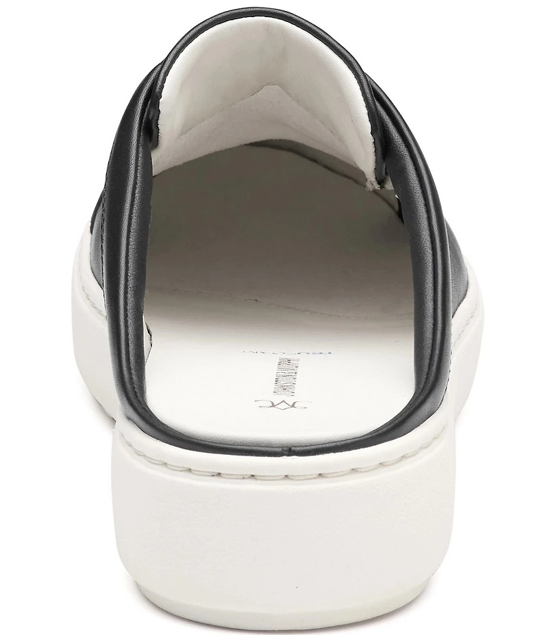 Johnston & Murphy Women's Cammie Nappa Leather Slip-On Sneaker Mules