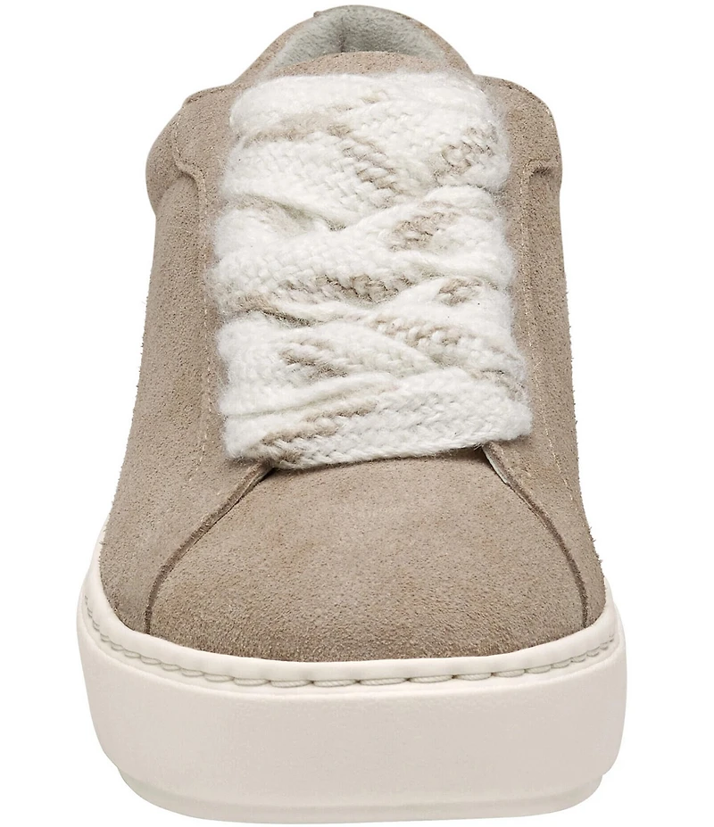 Johnston & Murphy Women's Cammie Suede Lace Up Platform Sneakers