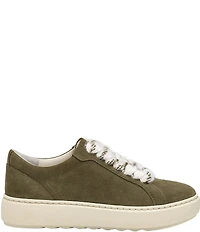 Johnston & Murphy Women's Cammie Suede Lace Up Platform Sneakers