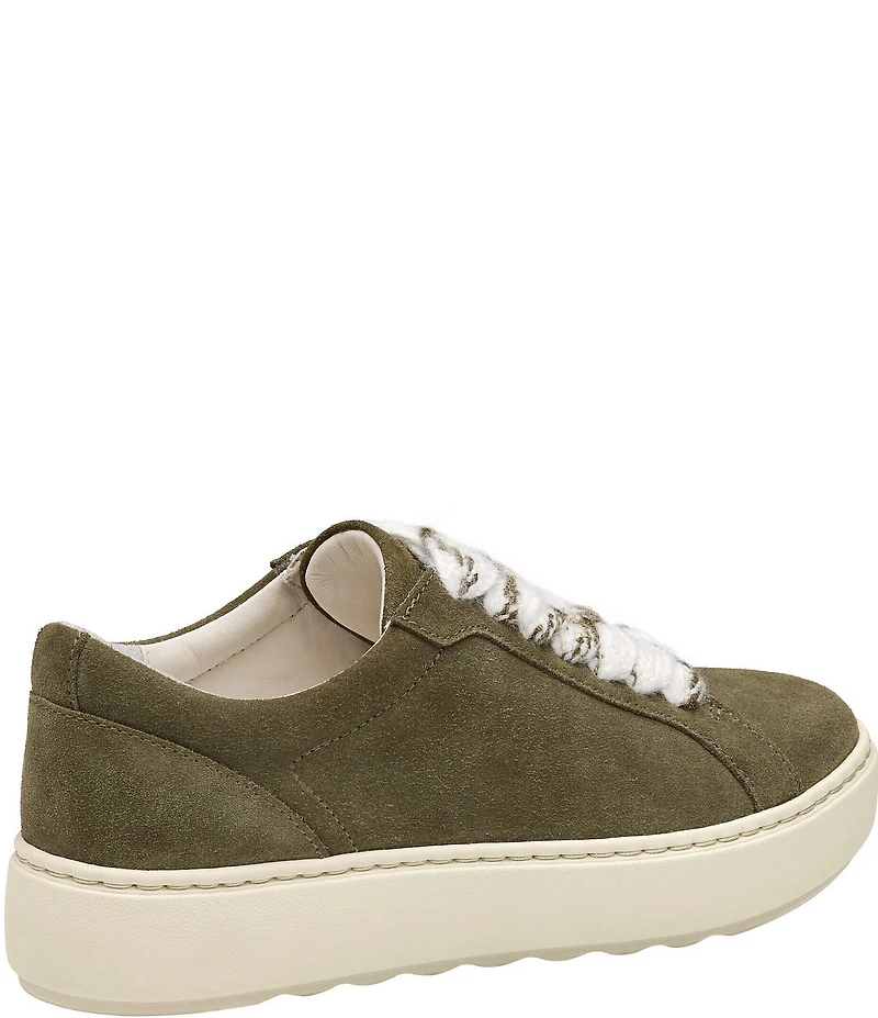 Johnston & Murphy Women's Cammie Suede Lace Up Platform Sneakers