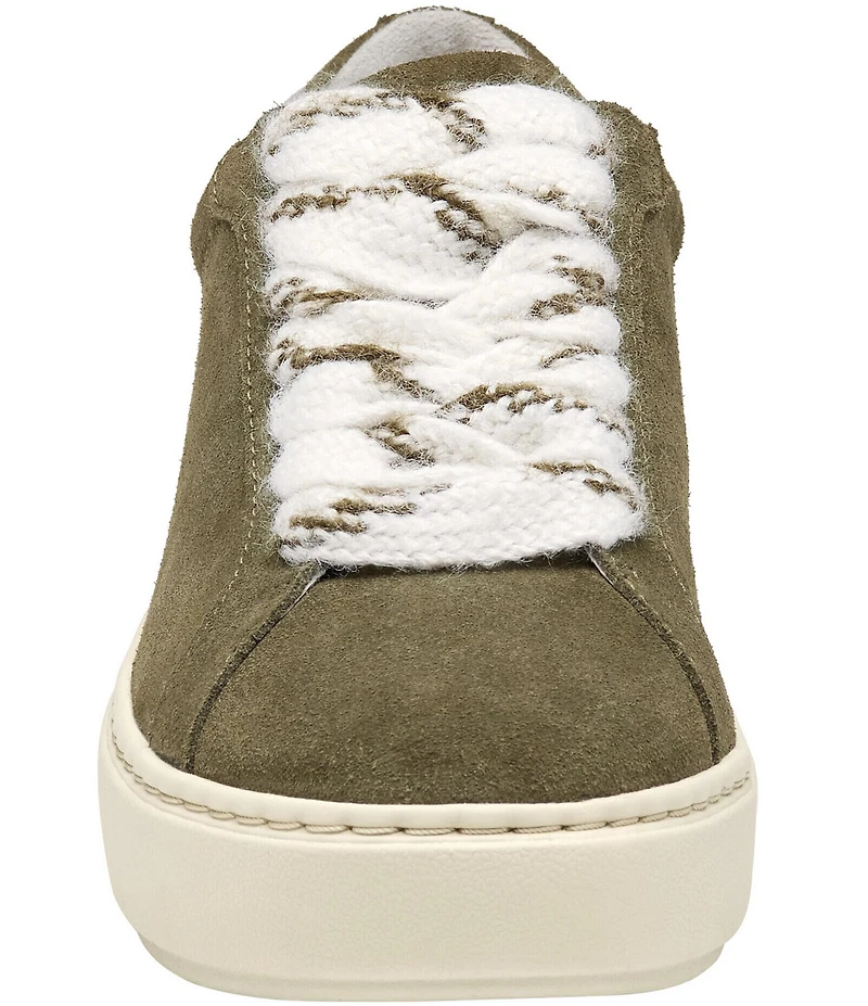 Johnston & Murphy Women's Cammie Suede Lace Up Platform Sneakers