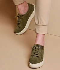 Johnston & Murphy Women's Cammie Suede Lace Up Platform Sneakers