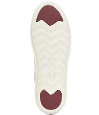 Johnston & Murphy Women's Cammie Leather and Suede Brogue Detail T-Toe Lace Up Platform Sneakers