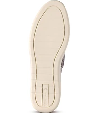 Johnston & Murphy Women's Camryn Tassel Metallic Snake Embossed Leather Loafers