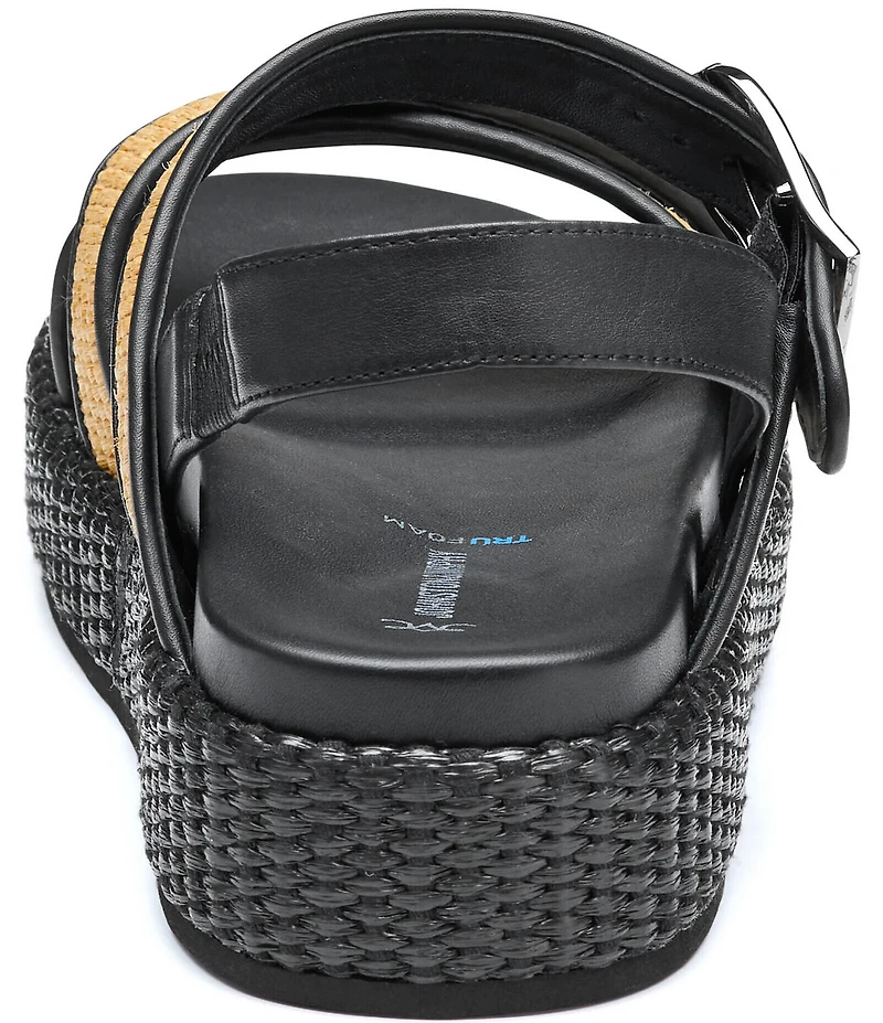 Johnston & Murphy Women's Carli Raffia Cross-Band Sandals