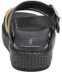 Johnston & Murphy Women's Carli Raffia Cross-Band Sandals