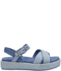Johnston & Murphy Women's Carli Raffia Cross-Band Sandals