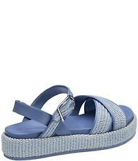 Johnston & Murphy Women's Carli Raffia Cross-Band Sandals