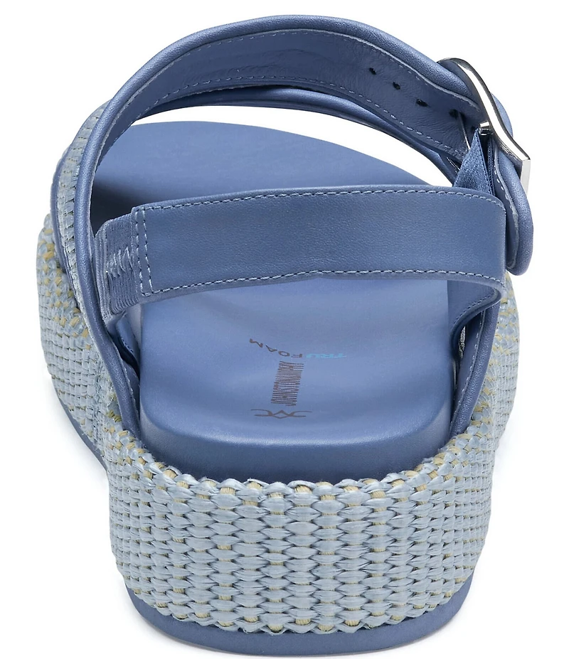 Johnston & Murphy Women's Carli Raffia Cross-Band Sandals