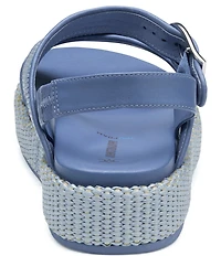 Johnston & Murphy Women's Carli Raffia Cross-Band Sandals