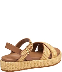 Johnston & Murphy Women's Carli Raffia Cross-Band Sandals
