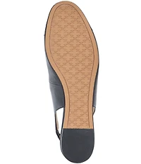 Johnston & Murphy Women's Claire Leather and Patent Cap Toe Slingback Mary Janes