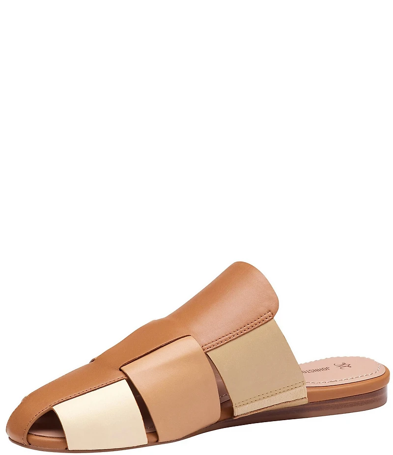 Johnston & Murphy Women's Claire Nappa Leather Fisherman Mules