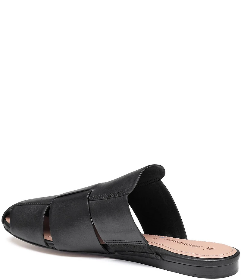 Johnston & Murphy Women's Claire Nappa Leather Fisherman Mules