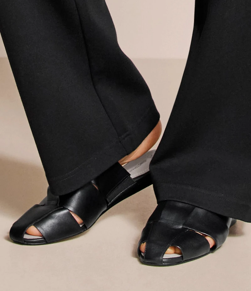 Johnston & Murphy Women's Claire Nappa Leather Fisherman Mules