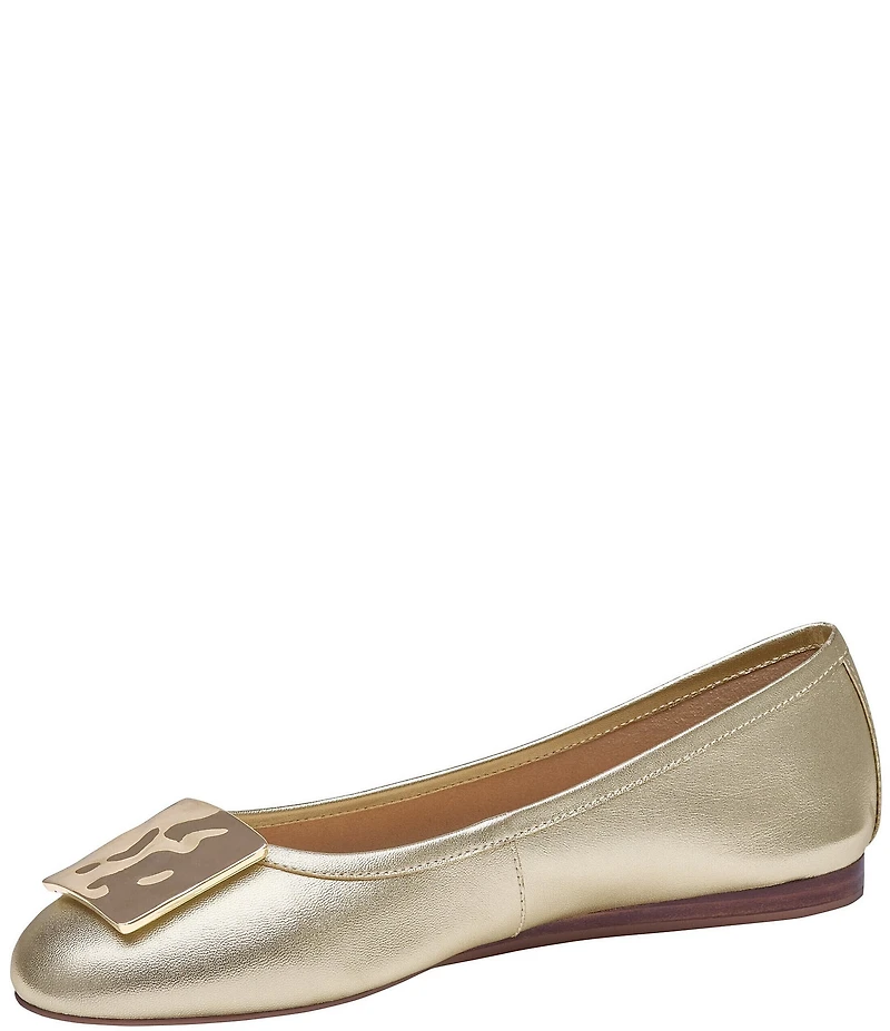 Johnston & Murphy Women's Claire Metallic Ornamental Flats