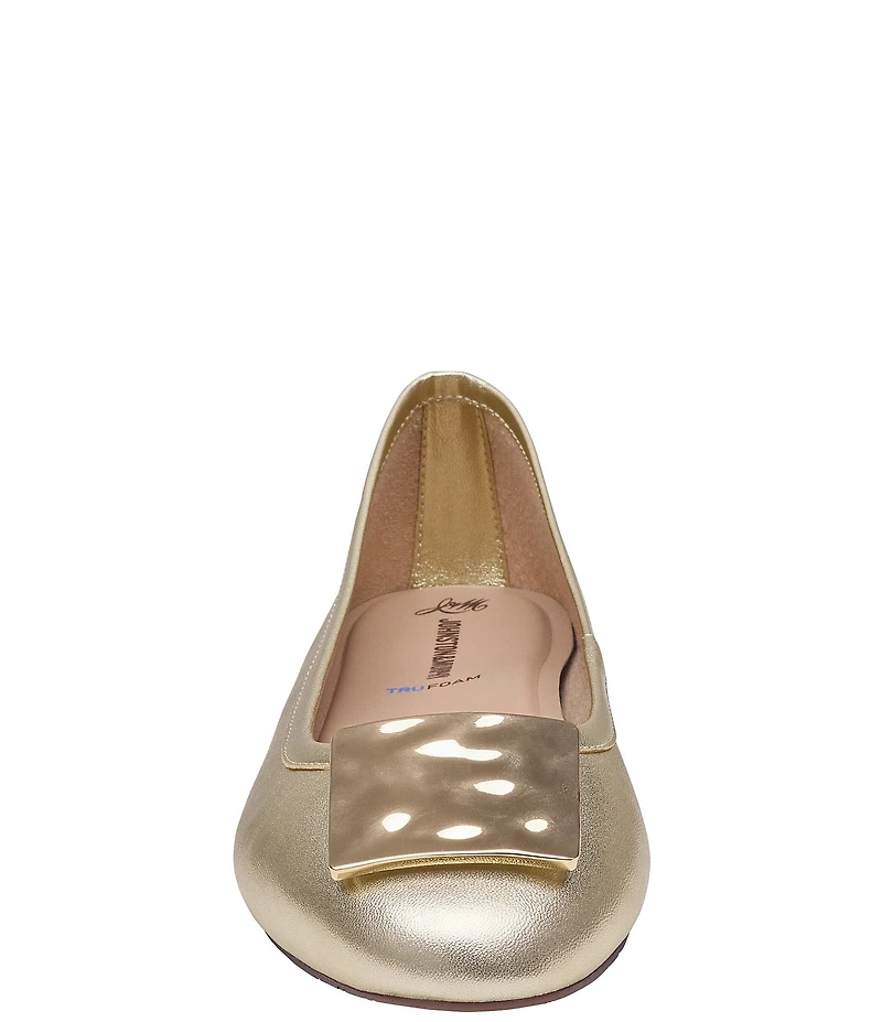 Johnston & Murphy Women's Claire Metallic Ornamental Flats