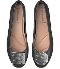 Johnston & Murphy Women's Claire Nappa Leather Mismatched Ornamented Flats