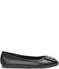 Johnston & Murphy Women's Claire Nappa Leather Mismatched Ornamented Flats