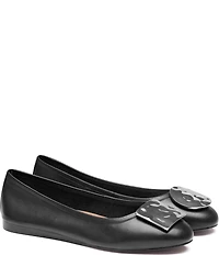 Johnston & Murphy Women's Claire Nappa Leather Mismatched Ornamented Flats