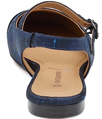 Johnston & Murphy Women's Claire Plaid Patent Cap Toe Slingback Mary Jane Flats