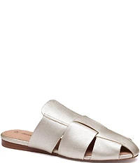 Johnston & Murphy Women's Claire Sheepskin Leather Fisherman Mules