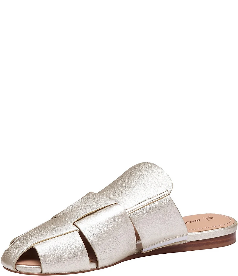 Johnston & Murphy Women's Claire Sheepskin Leather Fisherman Mules