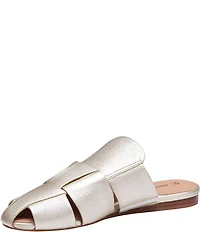 Johnston & Murphy Women's Claire Sheepskin Leather Fisherman Mules
