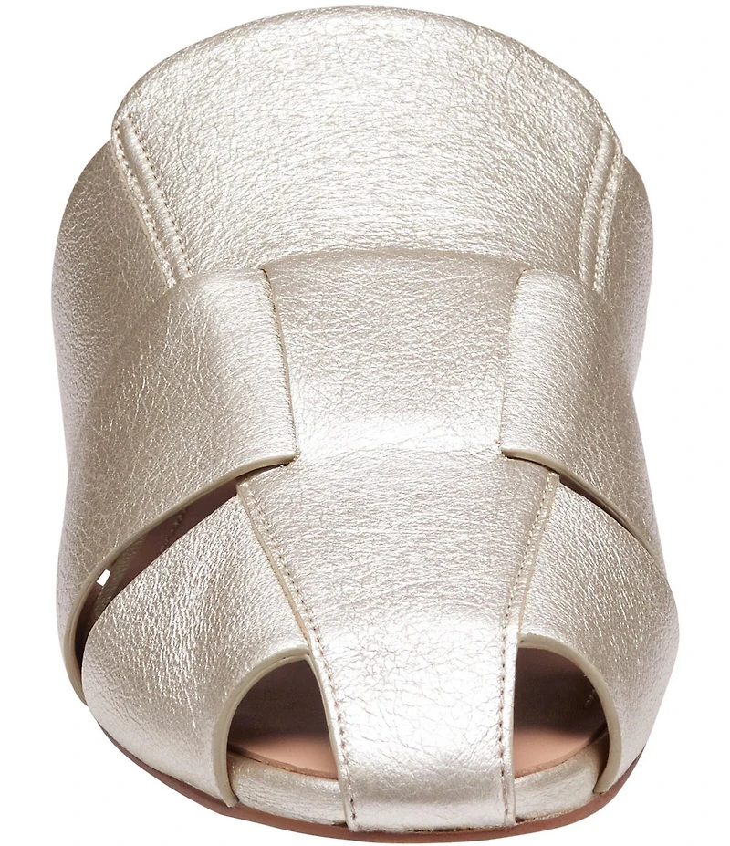 Johnston & Murphy Women's Claire Sheepskin Leather Fisherman Mules