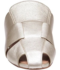 Johnston & Murphy Women's Claire Sheepskin Leather Fisherman Mules