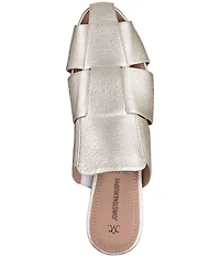 Johnston & Murphy Women's Claire Sheepskin Leather Fisherman Mules