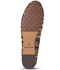 Johnston & Murphy Women's Claire Zebra Haircalf Mismatched Ornament Ballet Flats