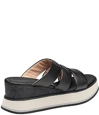 Johnston & Murphy Women's Colleen Metallic Triple-Band Slide Sandals