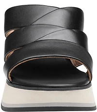 Johnston & Murphy Women's Colleen Metallic Triple-Band Slide Sandals