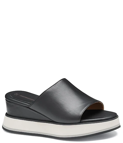 Johnston & Murphy Women's Colleen Platform Wedge Slide Sandals